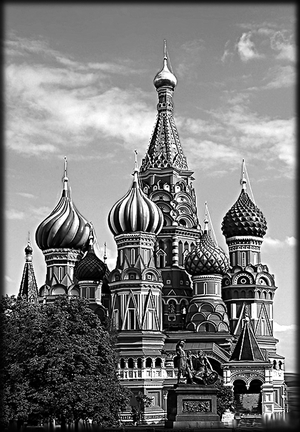 Собор Василия Блаженного - картинки для гравировки
